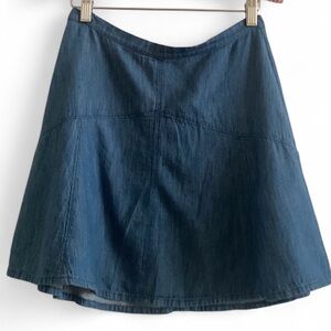 Madewell chambray skater skirt. Size 0